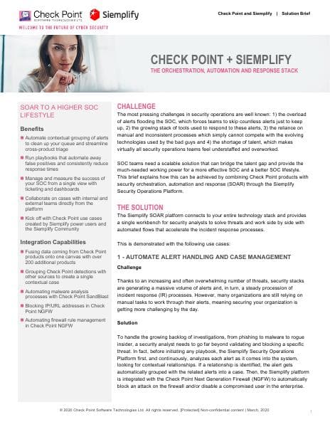 checkpoint-siemplify-orchestration-automation-response-stack
