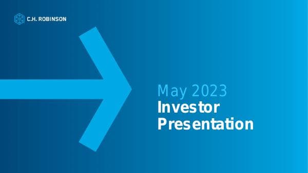 chrw-investor-presentation-2023-may