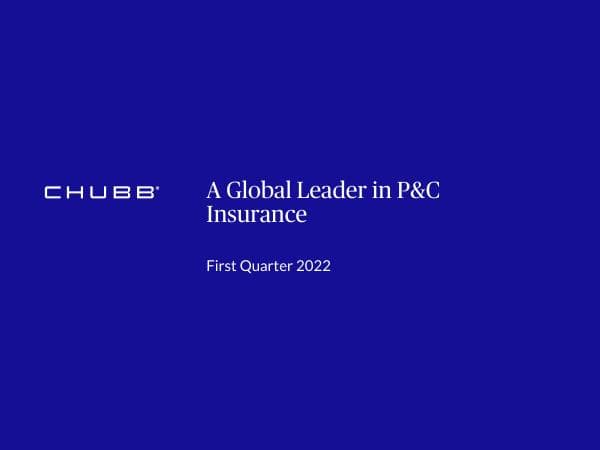 Chubb-First-Quarter-2022-Corporate-Presentation