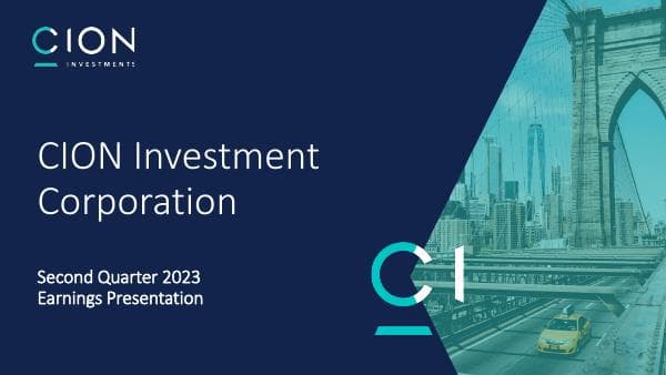 CION-Q2-Earnings-Deck-8.8.23