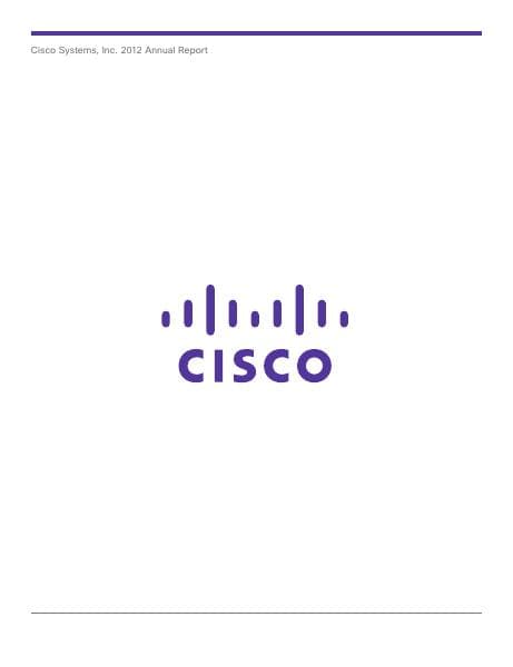 Cisco Systems Inc._2012_Annual_Report