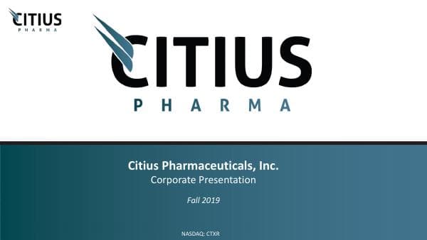 Citius Pharmaceuticals_Fall 2019_655_46655