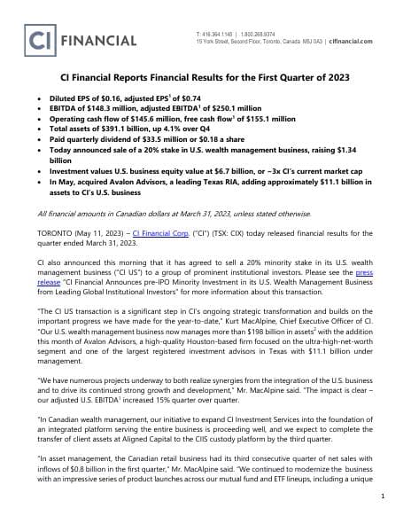 CIX-1Q23-Earnings-Release