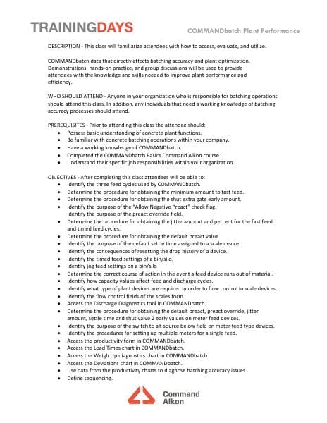 CMDbatch-Plant-Performance