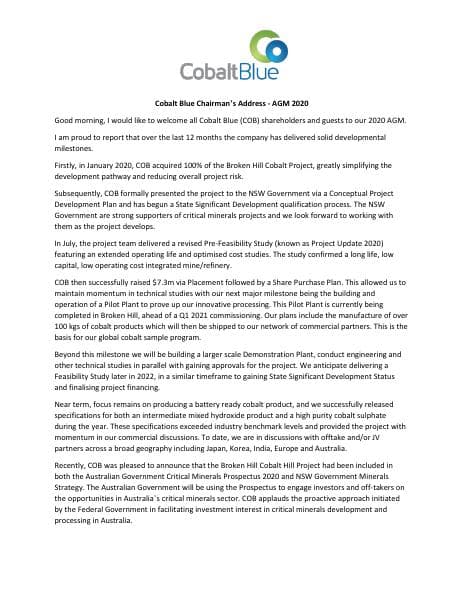 COB-2020-AGM-Company-Presentation