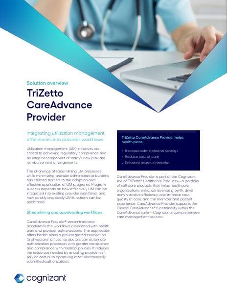 cognizant-trizetto-careadvance-provider