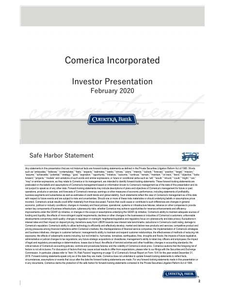 Comerica%20February%202020%20Investor%20Presentation