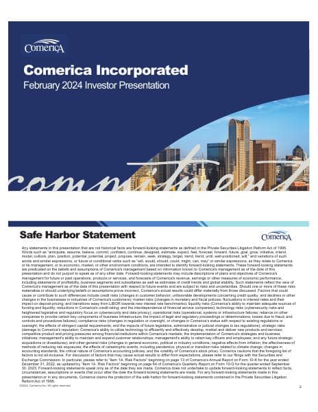 Comerica%20Inc%20Feb.%20Investor%20Presentation%202024%20