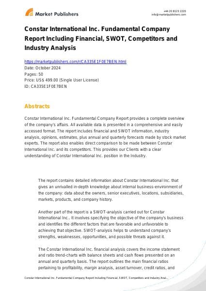 constar_international_inc_swot_analysis_bac
