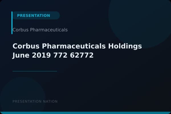 Corbus Pharmaceuticals Holdings_June_2019_772_62772