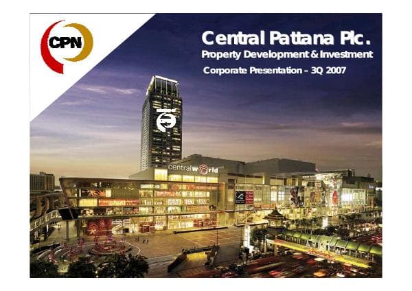 CorporateRoadshow_3Q07