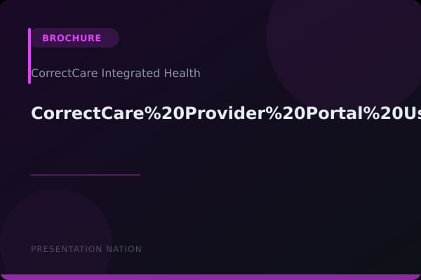 CorrectCare%20Provider%20Portal%20User%20Guide