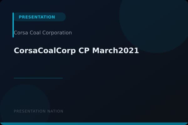 CorsaCoalCorp_CP_March2021
