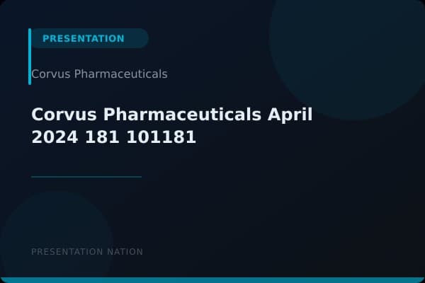 Corvus Pharmaceuticals_April_2024_181_101181