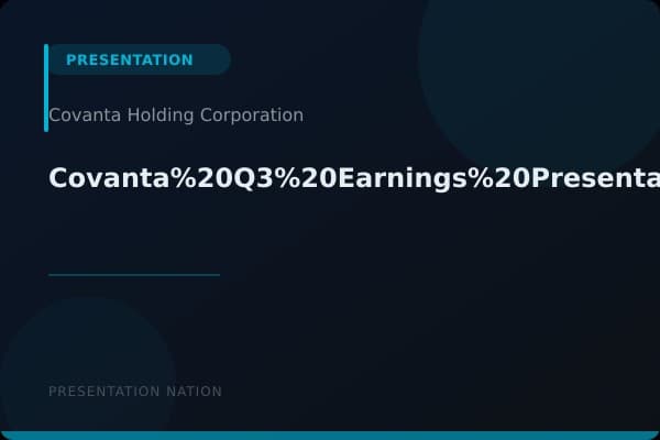 Covanta%20Q3%20Earnings%20Presentation