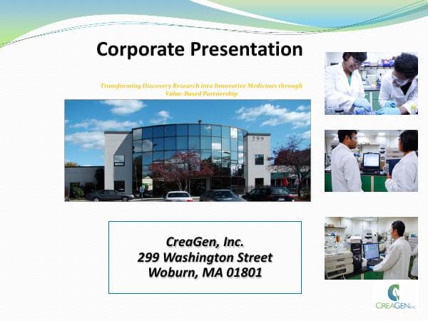 CreaGen_Corp_Presentation
