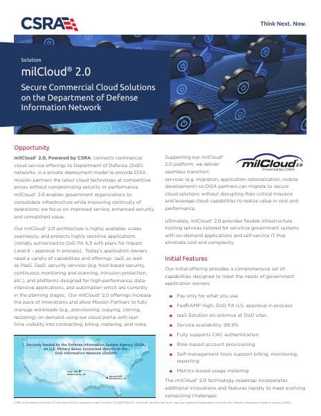 CSRAmilCloud(r)2.0Overview
