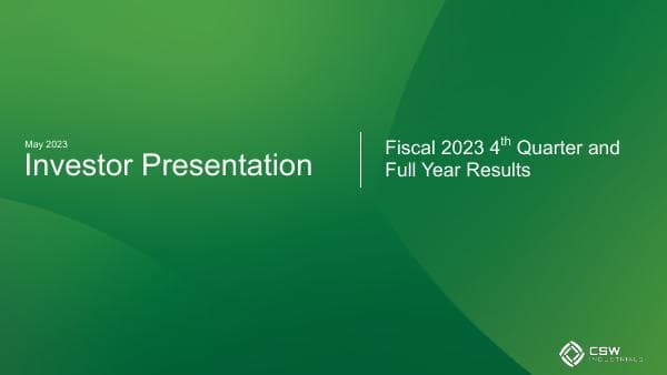 CSW Industrials__2023__98_94098