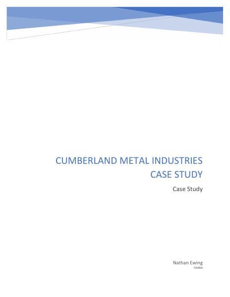 Cumberland_Metals_Case_Study