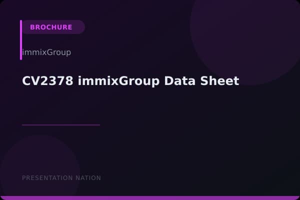 CV2378-immixGroup-Data-Sheet