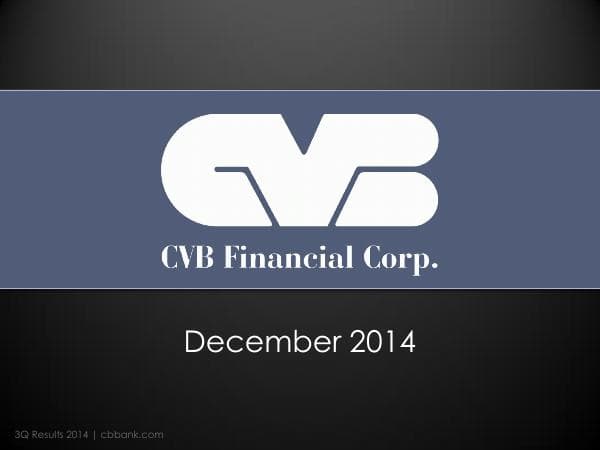 CVB_Investor_Presentation_122014