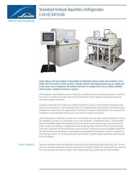 datasheet-l1610-lr1630-helium-liquefier-refrigerator