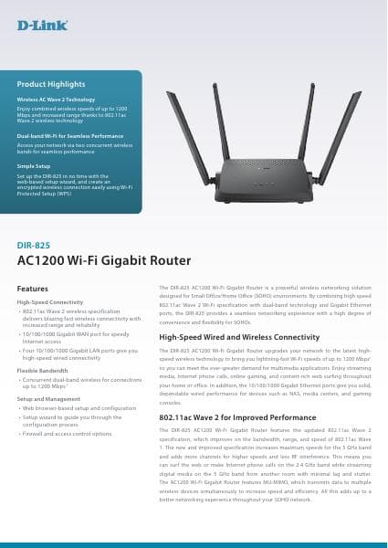 dir825j1datasheet120ww
