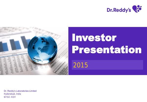 dr-reddys-investor-presentation-nov-2015