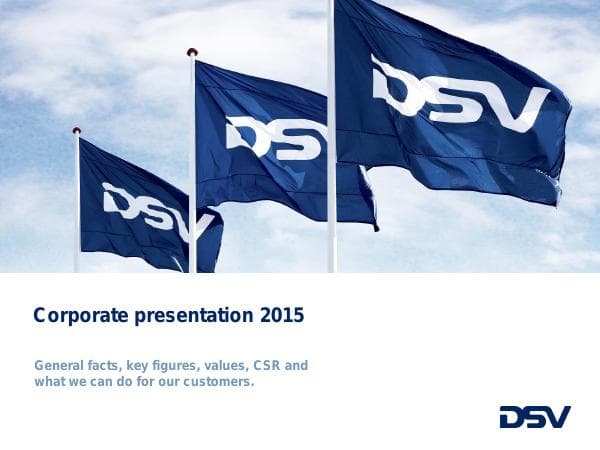 DSV_Corporate_Presentation_2015