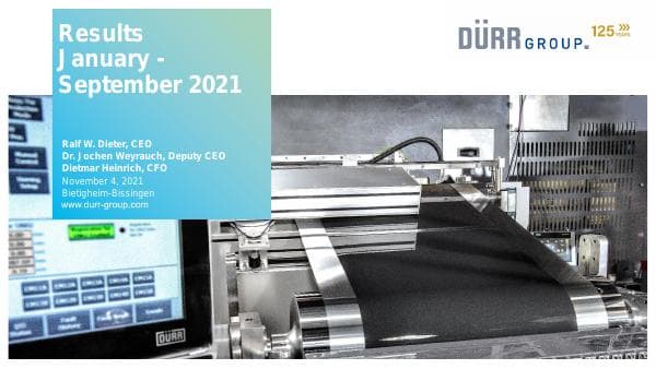 duerr-investors-presentation-q3-2021