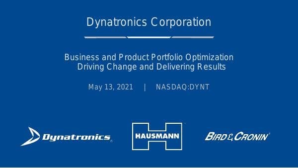 Dynatronics Corporation_May_2021_131_70131