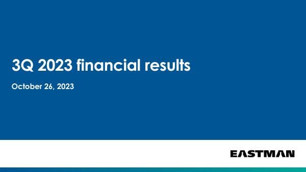 Eastman-3Q23-Slides