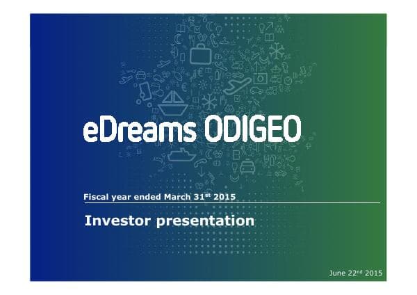 eDreams_ODIGEO_March_2015_Quarterly_Results