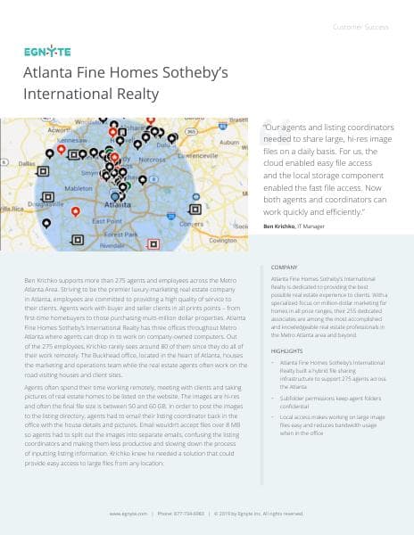 Egnyte-AtlantaFineHomesSothebyInternationalRealty-SuccessStory