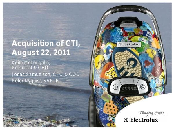 Electrolux-CTI-Investor-Presentation