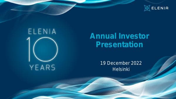 elenia-annual-investor-presentation-2022