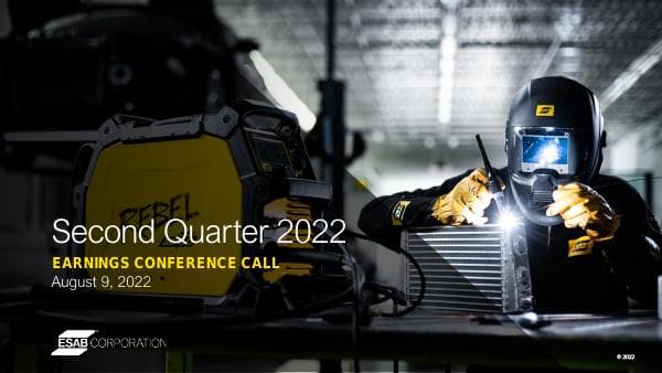 ESAB Corporation_August_2022_724_86724