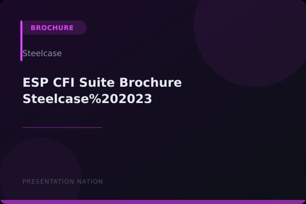 ESP_CFI_Suite_Brochure_Steelcase%202023
