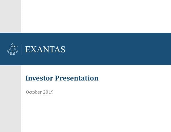 Exantas_Investor_Deck_October_2019_Final