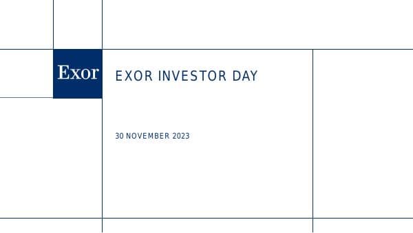 Exor Investor Day 301123