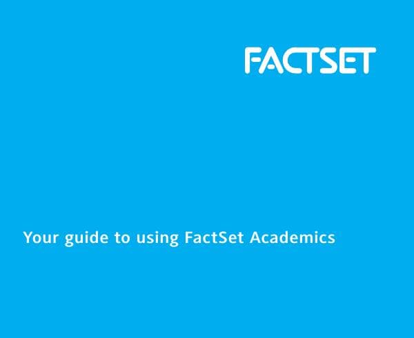 FactSetQuickStart_Academic