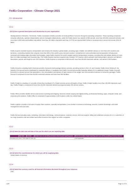 FedEx2021CDPClimateChangeResponse