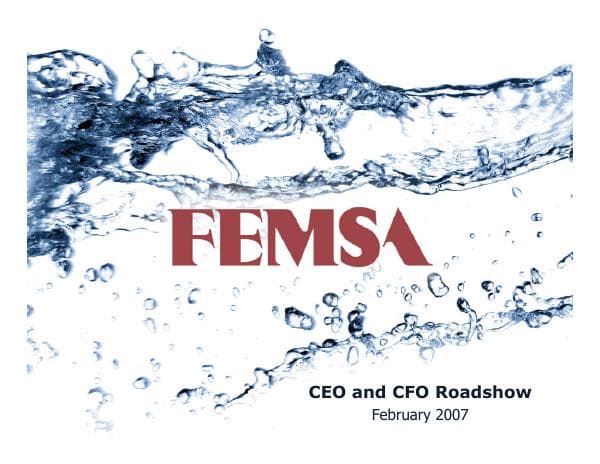 FEMSA%20CEO%20and%20CFO%20Roadshow%20Presentation
