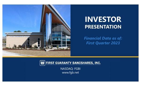 FGBI-1st-QTR-2023-Investor-Presentation