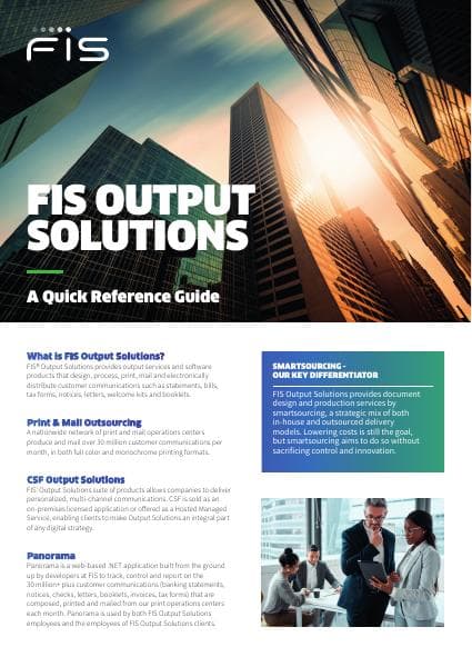 FIS-Output-Solutions-Quick-Reference-Guide