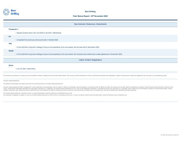 Fleet-Status-Report-November-2020