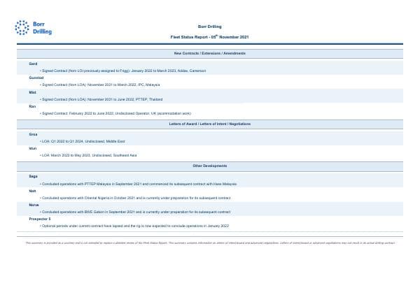 Fleet-Status-Report-November-2021
