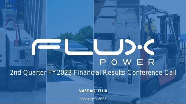 Flux+Power+Q2%2723+Financial+Results+Conference+Call+Presentation+-+FINAL+-+2-9-23