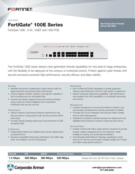 FortiGate_100E_Series