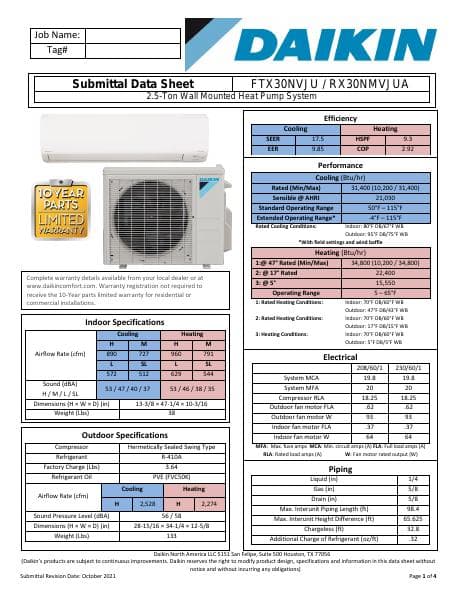 ftx30nvju-rx30nmvjua